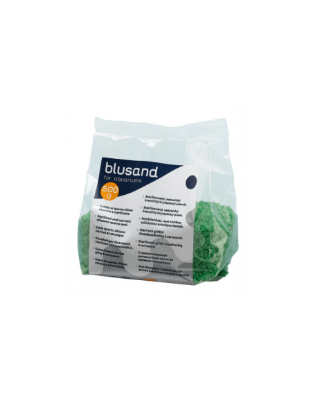 Цветен пясък за аквариум BLUSAND GREEN 500гр.