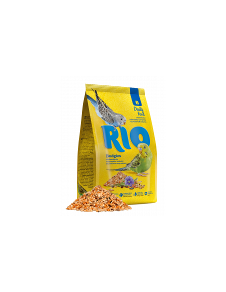 Пълноценна, ежедневна храна за вълнисти папагали RIO, с ленено семе, червено просо и водорасли