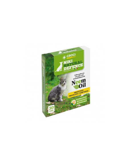 Противопаразитен нашийник за котки Croci Neem Oil Collar Natural Defense с масло от нийм