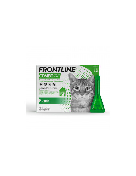 Frontline Combo Spot On Cat - противопаразитна пипета за котки