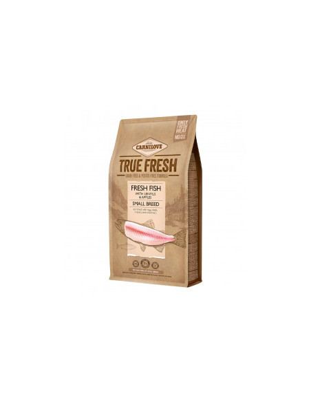 Ултра премиум суха храна Carnilove TRUE FRESH FISH Small Breed със 60- истинско, прясна риба, черупки от яйца, ленено семе и 