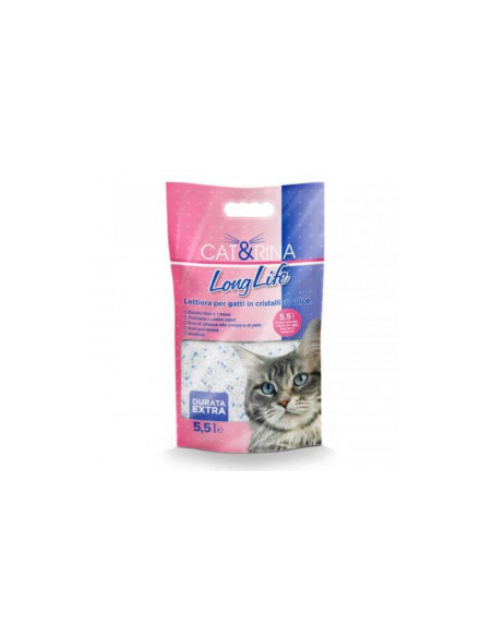 Силно абсорбираща, силиконова тоалетна Cat-rina LongLife silica gel cat litter
