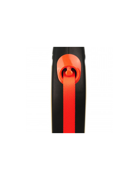 Flexi NEW Neon М - атоматичен повод 5 метра, лента, за кучета до 25 кг.