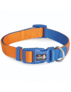 Двуцветен, текстилен нашийник за кучета Camon