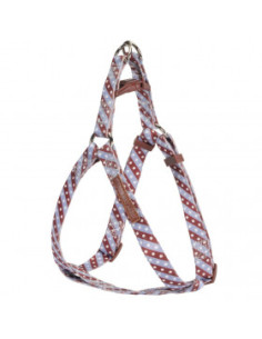 Стилен, текстилен нагръдник за кучета Camon "Twill Dot" лилав