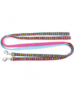 Цветен повод с лапички Record Zampine, в 2 цвята