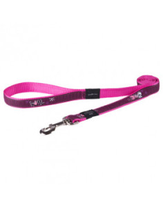 Rogz PINK LOVE EXTRA LARGE - повод 25мм / 1.2м