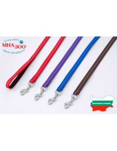 Повод за куче Miazoo Exclusive черно/синьо 2/120см.