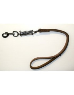 Повод Класик с пружина 2,5х40см. натурален