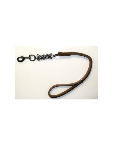 Повод Класик с пружина 2,5х40см. натурален