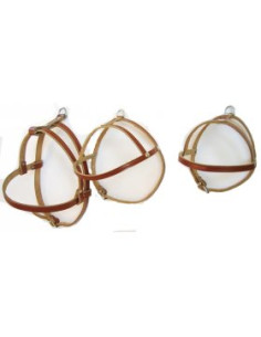 Нагръдник за куче тип Пекинез червен