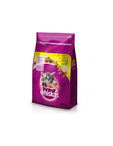 WHISKAS Junior - Суха Храна за Котенца от 2 до 12 месеца - с пилешко месо