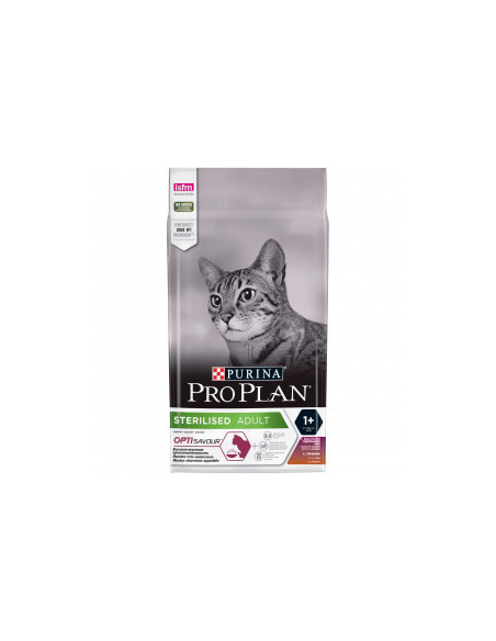 Purina Pro Plan Суха храна за кастрирани котки STERILISED от 1 до 7 години Патица и Дроб 10 кг