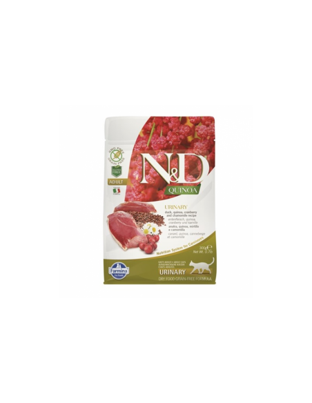 Храна за котки N-D CAT QUINOA -DUCK URINARY - с киноа, патешко и червена боровинка