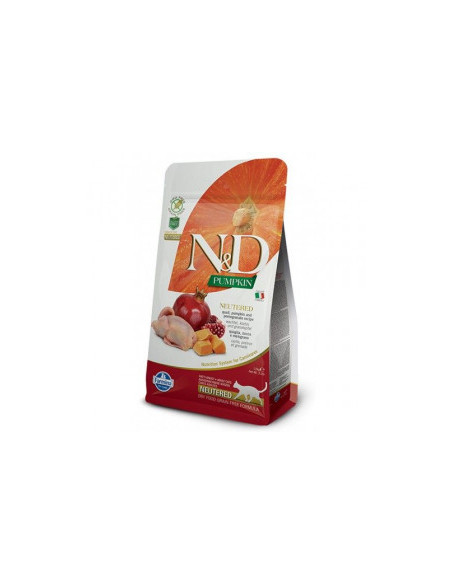 Храна за котки N-D CAT STERILIZED PUMPKIN 5kg - за кастрирани, тиква с пъдпъдък и нар