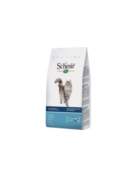 Schesir Hairball with Chicken - суха храна за котета над 1г. против образуването на космени топки