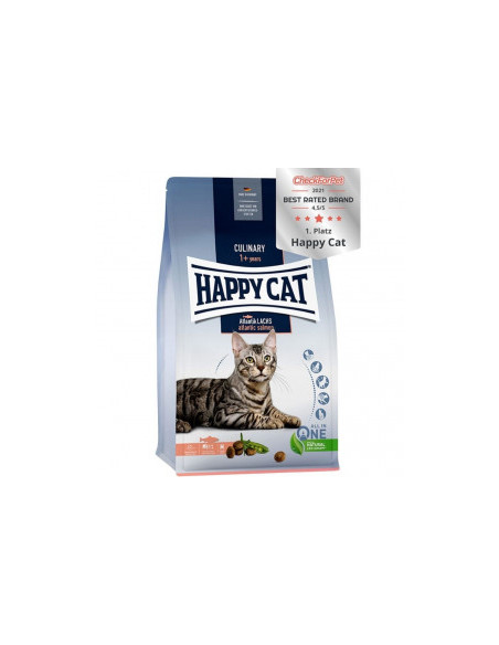 Суха храна за котки Happy Cat Culinary Adult Atlantic Salmon - с атлантическа сьомга