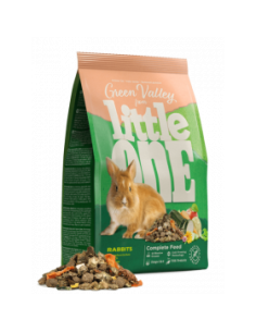 Пълноценна храна за зайци Little One "Green valley". Fibrefood for rabbits БЕЗ ЗЪРНО богата на фибри 750 гр.