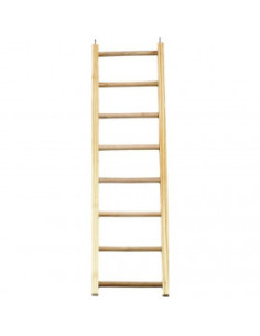 Дървена стълба за птици - Flamingo PARROT STIGA - с 8 стъпала, 65 см