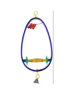 Яйцевидна платсмасова люлка Flamingo DELTA 8,5 x 1,5 x 21,5 см - за малки папагали