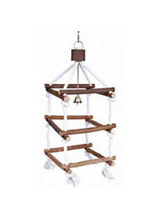 Trixie Small Wooden Ladder - Малка дървена стълба с 4 страни за папагали