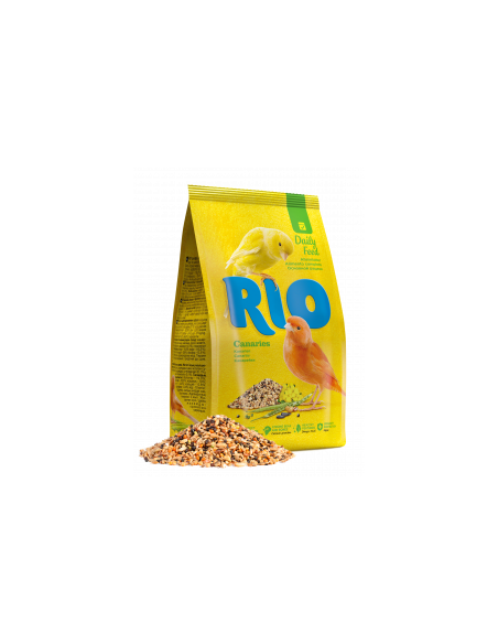 Пълноценна, ежедневна храна за канарчета RIO Feed for canaries 1 кг. с канарено семе, рапица и водорасли