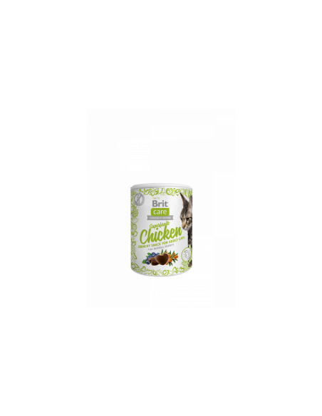 Brit Care Cat Snack for adult cats Chicken - допълваща храна за котки с пилешко месо 100гр.