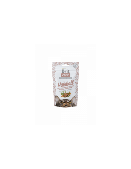 Brit Care cat Functional Grain free snack Hairball - лакомство за котки против космени топки 50гр.