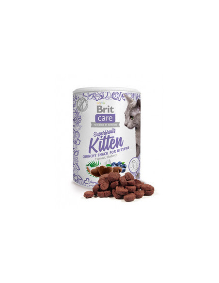 Brit Care Cat Snack Superfruits Kitten - допълваща храна за котенца с пилешко. 100гр.