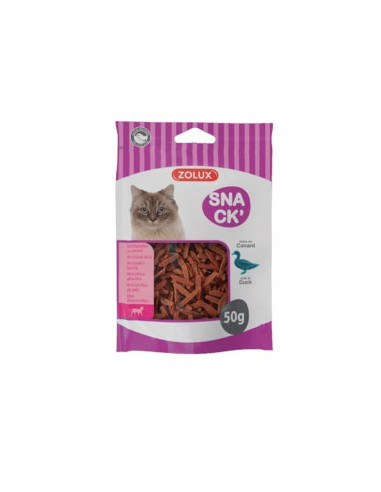 Котешко лакомство Zolux Mini duck slices парчета от 75- Патешко месо