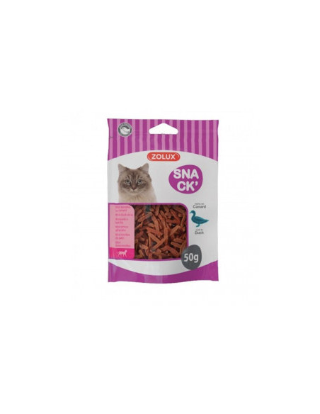 Котешко лакомство Zolux Mini duck slices парчета от 75- Патешко месо