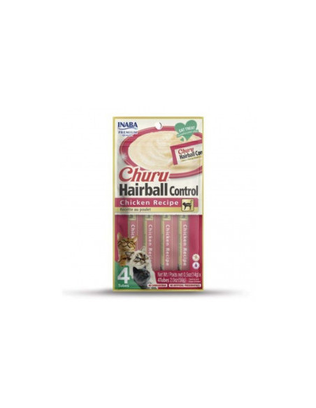 Лакомство за котки против космени топки Churu Hairball Control Chicken Recipe с пилешко месо. №1 в света мокро лакомство за к