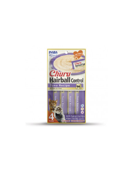 Лакомство за котки против космени топки Churu Hairball Control Tuna Recipe с риба тон. №1 в света мокро лакомство за котки