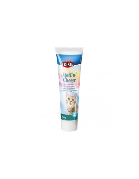 Малцова паста за котки Trixie MaltnCheese Anti hairball против космени топки с вкус на сирене