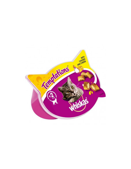 WHISKAS Temptation - ИЗКУШЕНИЕ С ПИЛЕ И СИРЕНЕ 60гр.