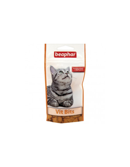 Beaphar Vit Bits - хрупкаво лакомство за котки с пълнеж витаминна паста