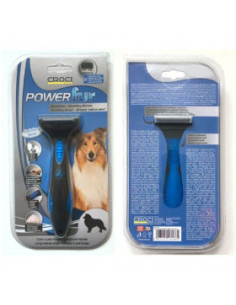 Грууминг инструмент за дългокосмести кучета Croci Powerfur Groomer за премахване на подкосъма L размер
