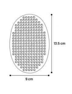 Силиконова овална четка Flamingo за събиране на козината и масаж