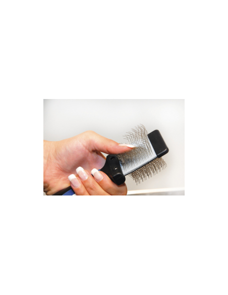 Професионална, комбинирана четка за фино разресване RECORD PINBRUSH SMALL
