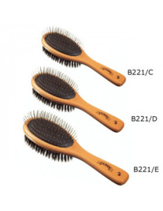 Двойна четка за кучета S размер Саmon