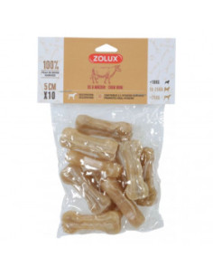 Кучешко лакомство Zolux Pressed bone кокал от пресована телешка кожа 5см x 10