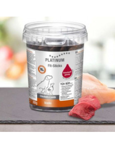 Лакомство за кучета Platinum Fit-Sticks Chicken+Lamb пръчици с 76- Прясно пилешко и агнешко месо