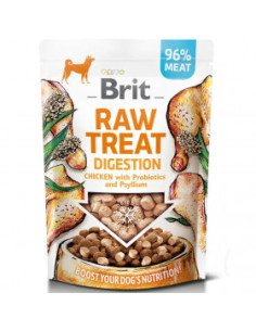 Кучешко лакомство за добро храносмилане Brit Raw Treat Digestion. Freeze-dried Chicken от Сурово лиофилизирано – 96- ПРЯСНО П