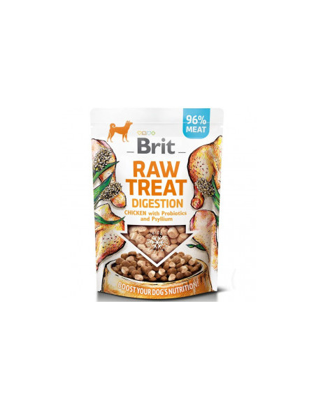 Кучешко лакомство за добро храносмилане Brit Raw Treat Digestion. Freeze-dried Chicken от Сурово лиофилизирано – 96- ПРЯСНО П