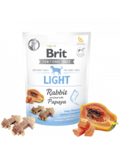 Полувлажен снакс за кучета Brit Care Dog Functional Snack Light Rabbit със заешко месо , подпомага контрола на теглото, обога
