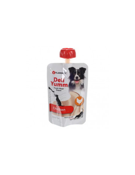 Течно лакомство Flamingo Deli yumm за кучета с пилешко