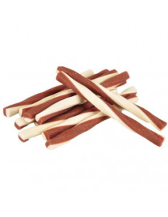 Лакомство за куче Flamingo TWIST STICKS CHICKEN - CHEESE - засукани пръчици с пиле и сирене