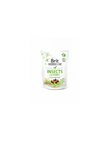 Brit Care Crunchy Cracker. Insects with Rabbit enriched with Fennel - лакомство за кучета с насекоми, заешко и копър за подси