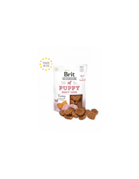 Brit Jerky Snack – Turkey Meaty coins for Puppies - лакомство за малки кученца с пуешко