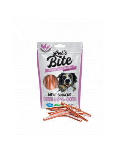 Let’s Bite Meat Snacks - лакомство за кучета-ленти с пилешко месо и риба треска